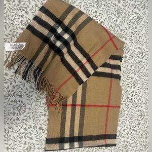 Burberry giant checkered cashmere scarf